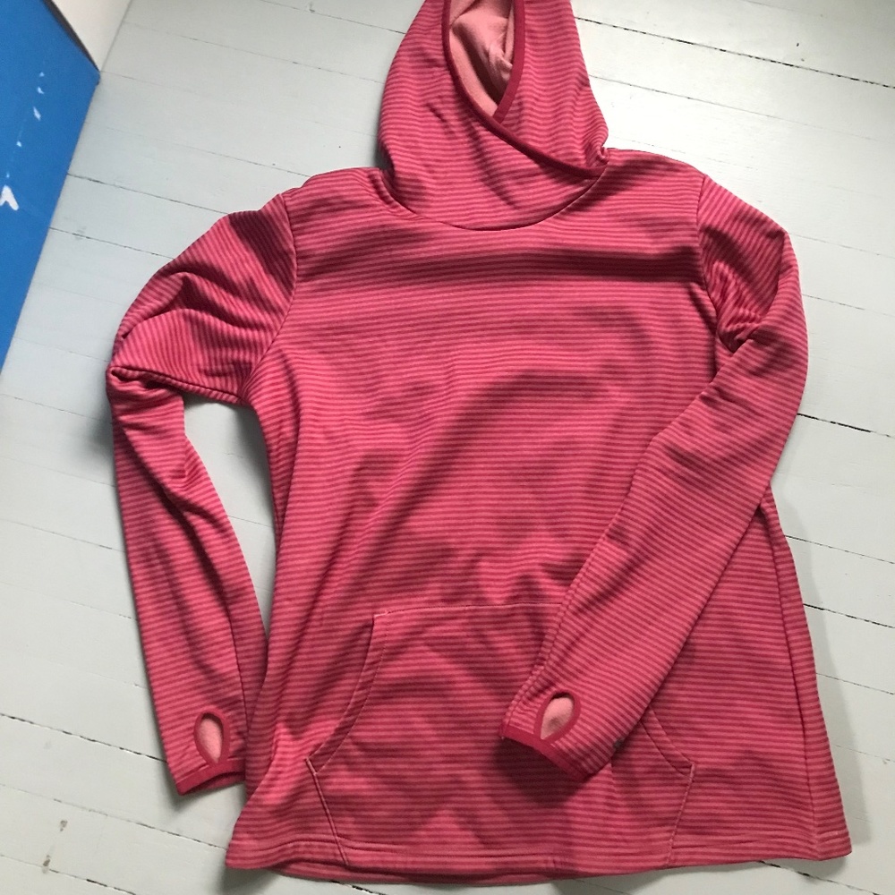 Columbia striped fleece-lined hoody